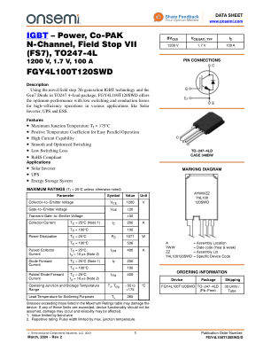 FGY4L100T120SWD 数据手册首页