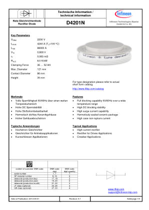 D4201N datasheet cover page