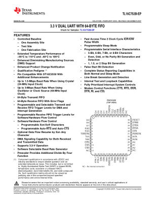 TL16C752B-EP 数据手册首页