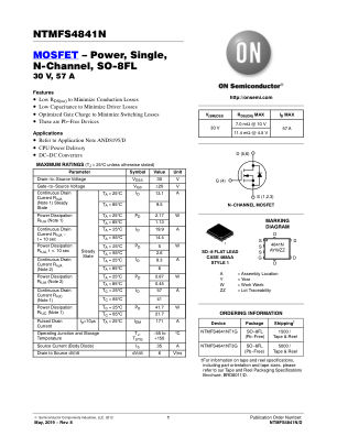 NTMFS4841N 数据手册首页