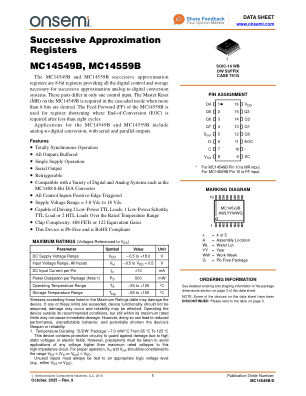 MC14549B 数据手册首页