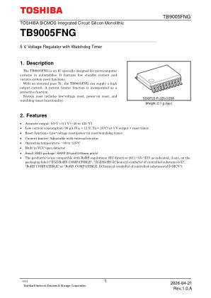 TB9005FNG datasheet cover page