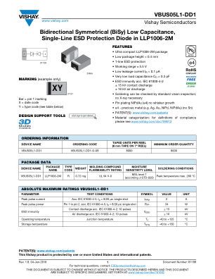 VBUS05L1 数据手册首页