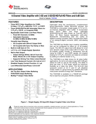 THS7368 datasheet cover page
