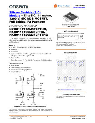 NXH011F120M3F2PT 数据手册首页