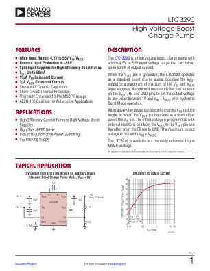 LTC3290 datasheet cover page