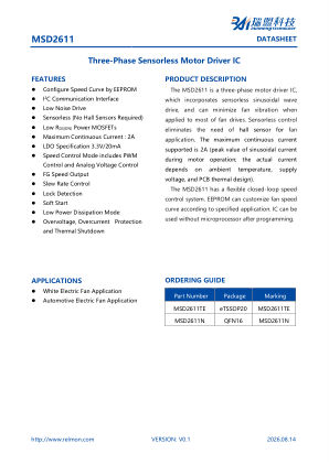 MSD2611 datasheet cover page