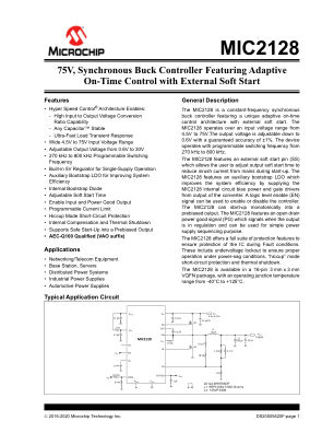 MIC2128YML-TR 数据手册首页