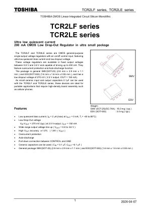 TCR2LE08 datasheet cover page