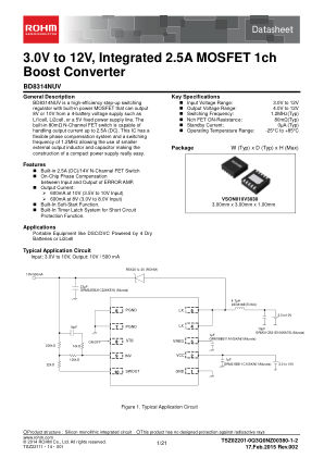 BD8314NUV datasheet cover page