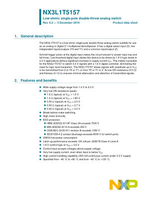 NX3L1T5157 datasheet cover page