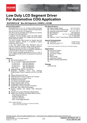 BU91R65CH-M datasheet cover page