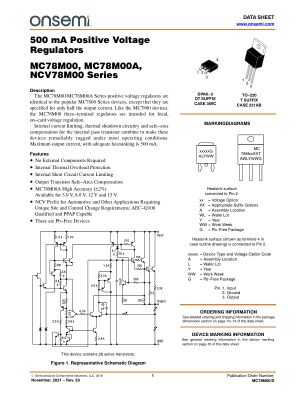 MC78M00 数据手册首页