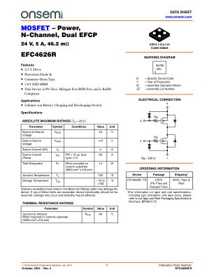 EFC4626R 数据手册首页