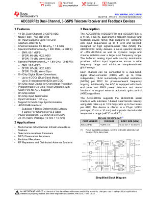 ADC32RF83 datasheet cover page