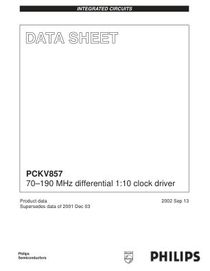 PCKV857 datasheet cover page