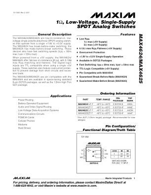 MAX4624-MAX4625 datasheet cover page