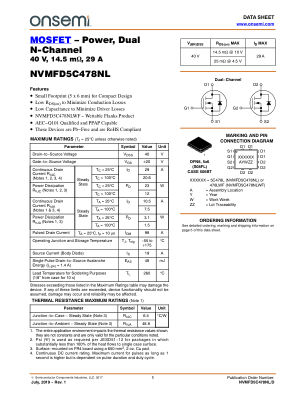 NVMFD5C478NL 数据手册首页