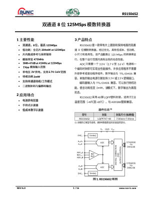 RS1506S2 数据手册首页