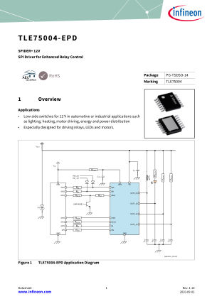 TLE75004-EPD datasheet cover page