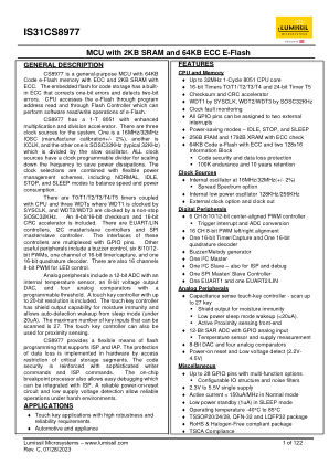IS31CS8977A-ZNLS2-TR datasheet cover page