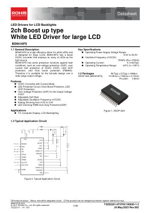 BD9416FS 数据手册首页