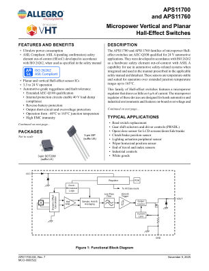 APS11700-60 datasheet cover page