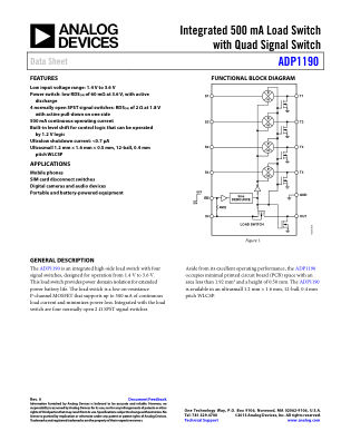 ADP1190 datasheet cover page