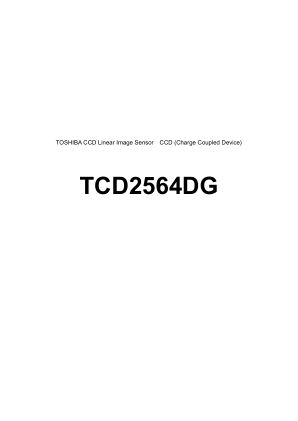 TCD2564DG datasheet cover page