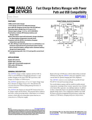 ADP5065 datasheet cover page