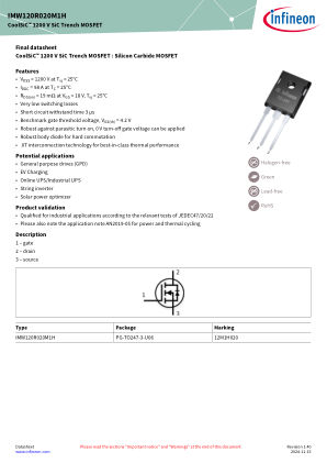IMW120R020M1H datasheet cover page