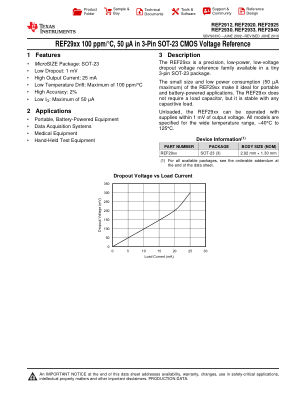 REF2940 数据手册首页