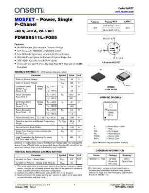 FDWS9511L-F085 datasheet cover page
