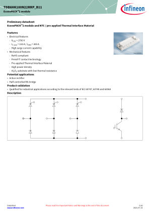 TDB6HK180N22RRP-B11 datasheet cover page