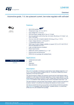 LD49100 datasheet cover page