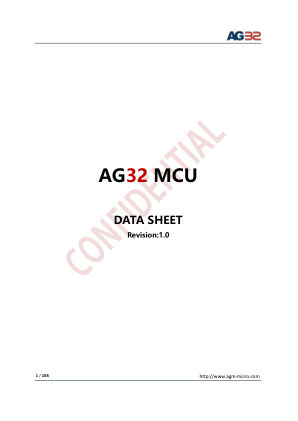 AG32 数据手册首页