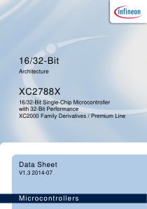 SAK-XC2788X-136F128LR-AA datasheet cover page