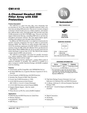 CM1410 datasheet cover page