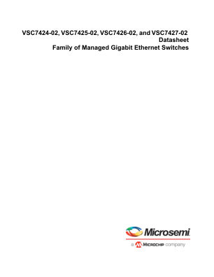 VSC7424XJG-02 数据手册首页