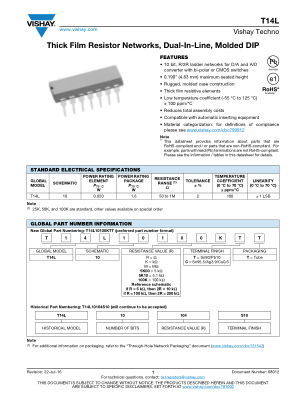 T14L datasheet cover page