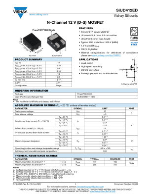 SIUD412ED 数据手册首页