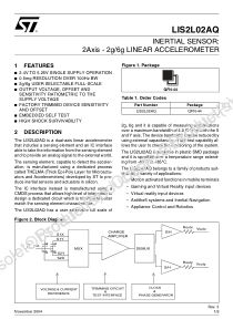 LIS2L02AQ datasheet cover page
