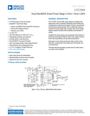 LTC7050 datasheet cover page