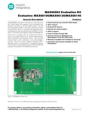 MAX66903-K00 数据手册首页