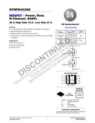 NTMFD4C20N 数据手册首页