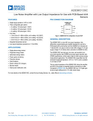 ADEMO139C datasheet cover page
