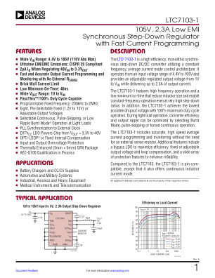 LTC7103-1 datasheet cover page