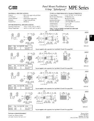 MPE106F datasheet cover page