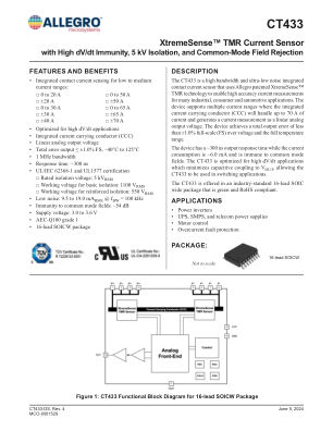 CT433 数据手册首页