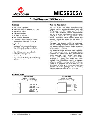MIC29302AWD-TR 数据手册首页